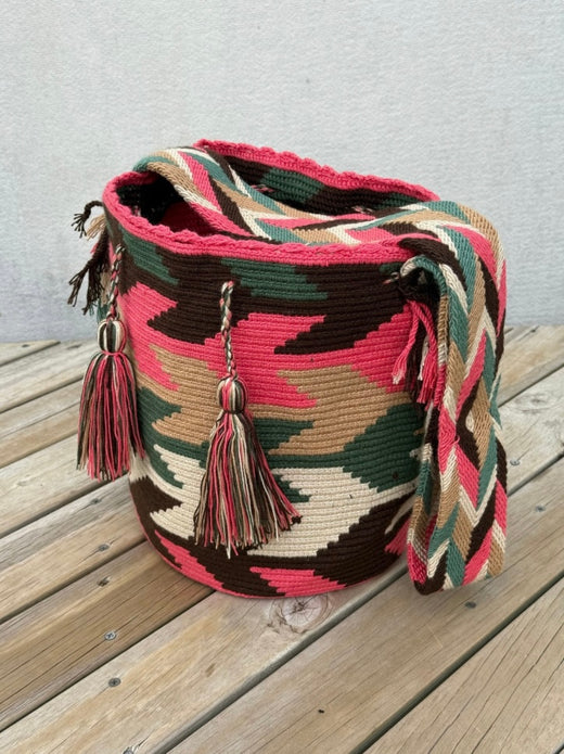 Mochila GRANDE Tonos Guayaba (31x28)