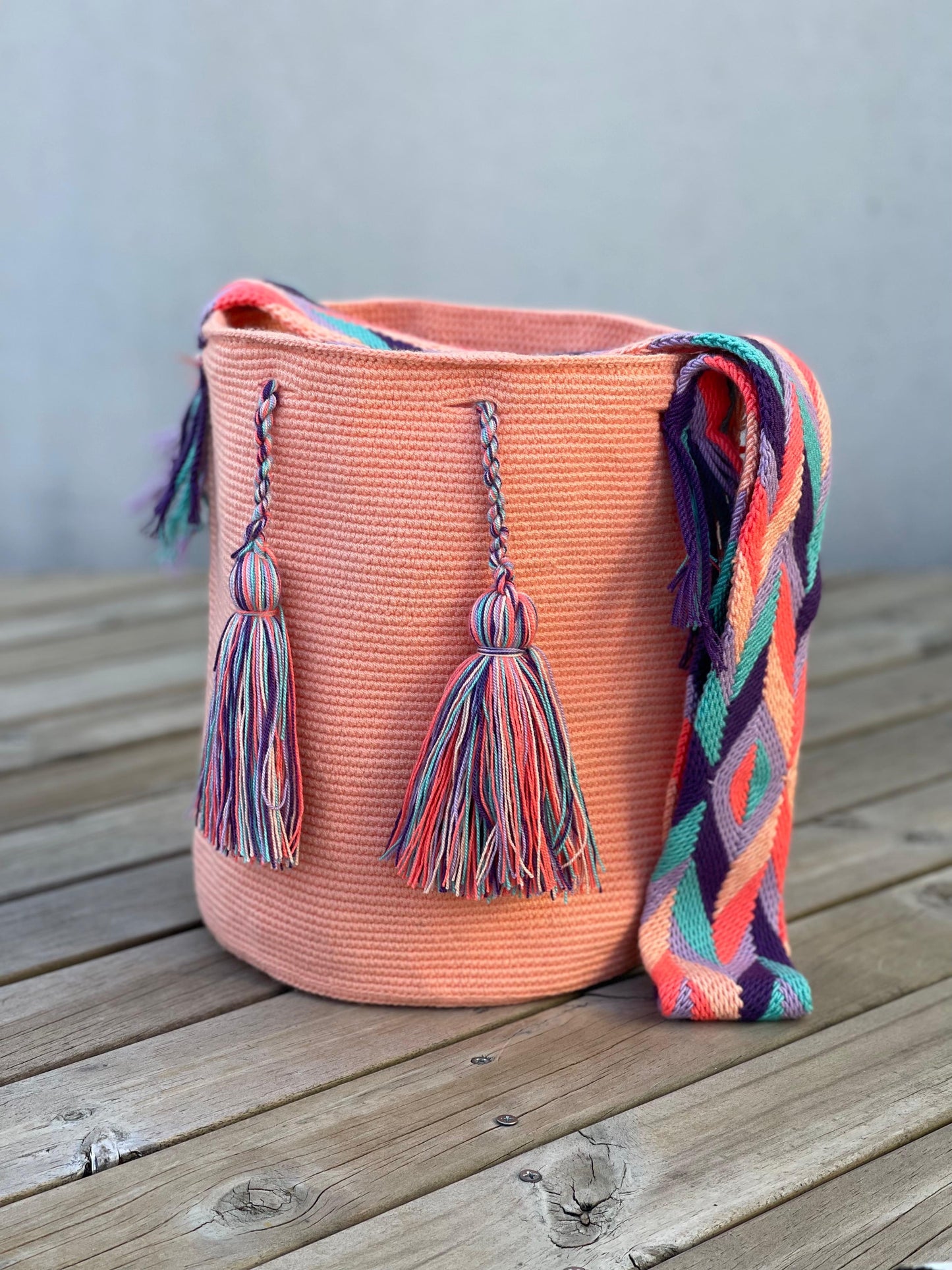 Mochila GRANDE Tonos Pastel 🎂(31x28)