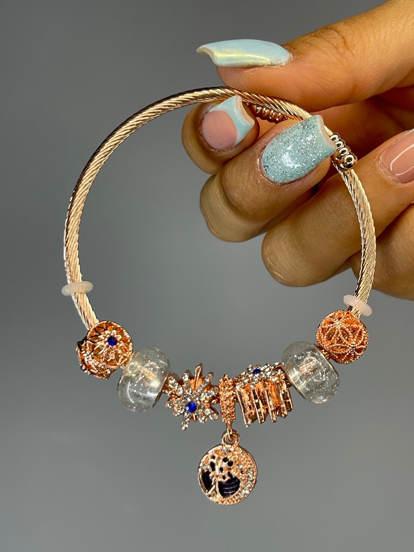 Pulsera De Lujo Oro Rosa