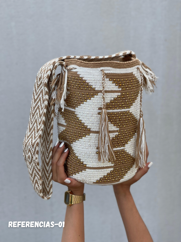 Large Pearl Wayuu Backpack