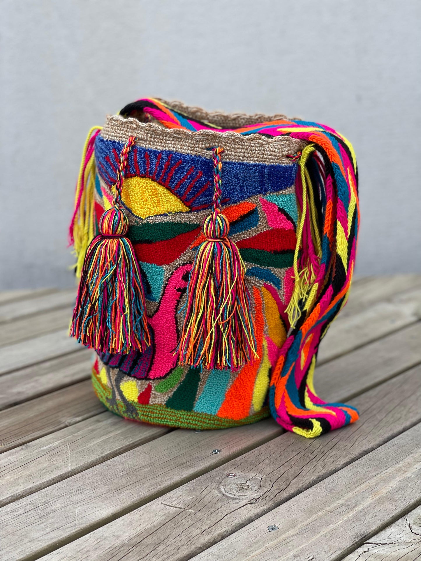 Mochila GRANDE Tapizada (31x28)🦜