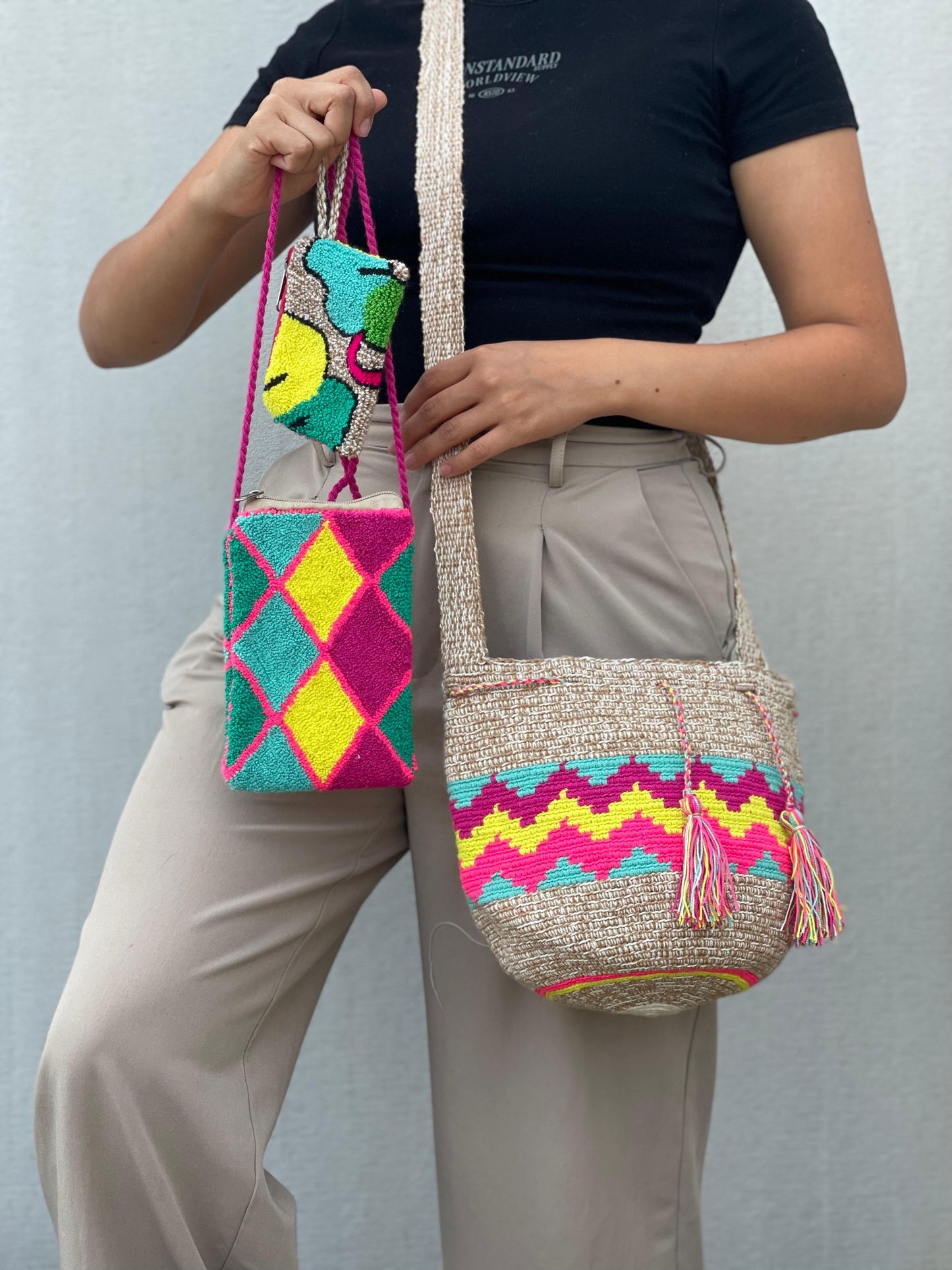 ✨Combo: Mochila MEDIANA Diseño+ Portacelular + (MONEDERO GRATIS) 🎁