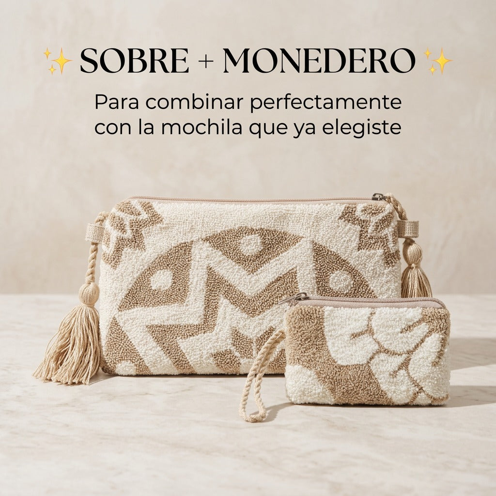 👜✨ Sobre + Monedero a Juego con tu Mochila 🎁