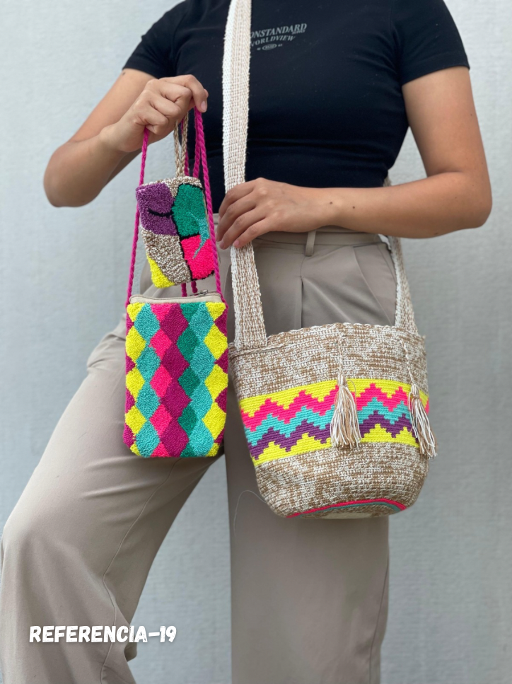 ✨Combo: Mochila MEDIANA Diseño+ Portacelular + (MONEDERO GRATIS) 🎁