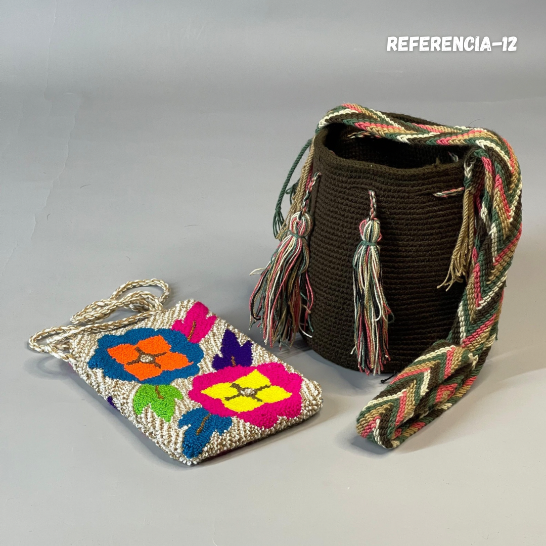 🎒📱 Combo Wayuu: Mochila Pequeña + PortaCelular 🚚✨
