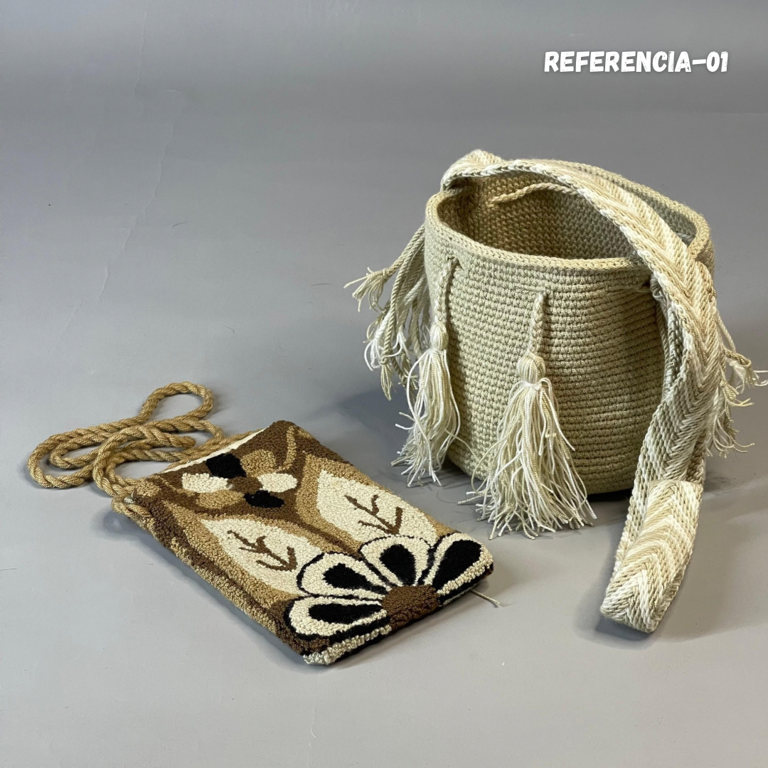 🎒📱 Combo Wayuu: Mochila Pequeña + PortaCelular 🚚✨