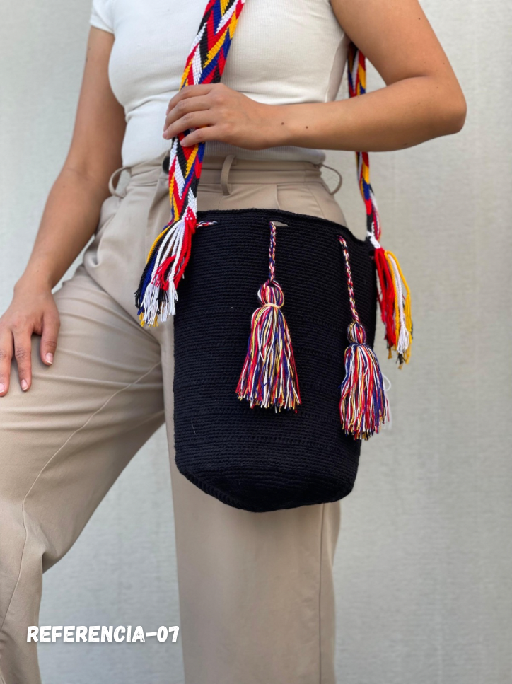 Mochila GRANDE Negra⚫️ 🎩(31x28)