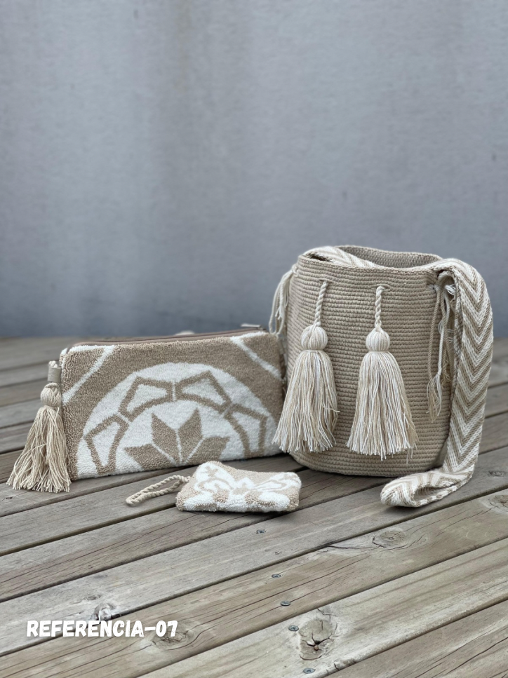 💫 Combos Wayuu: Mochila MEDIANA+ Sobre + (MONEDERO GRATIS) 🎁