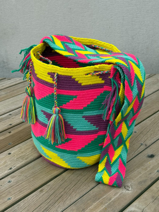 Mochila GRANDE Tonos Rosa (31x28)