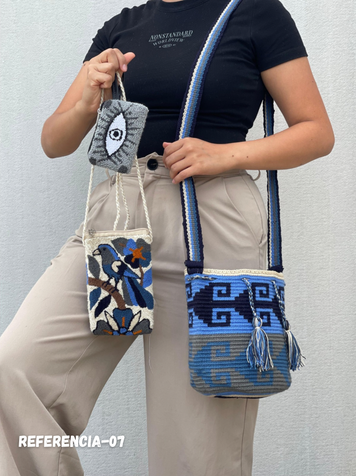 ✨Combo: Mochila MEDIANA Diseño+ Portacelular + (MONEDERO GRATIS) 🎁
