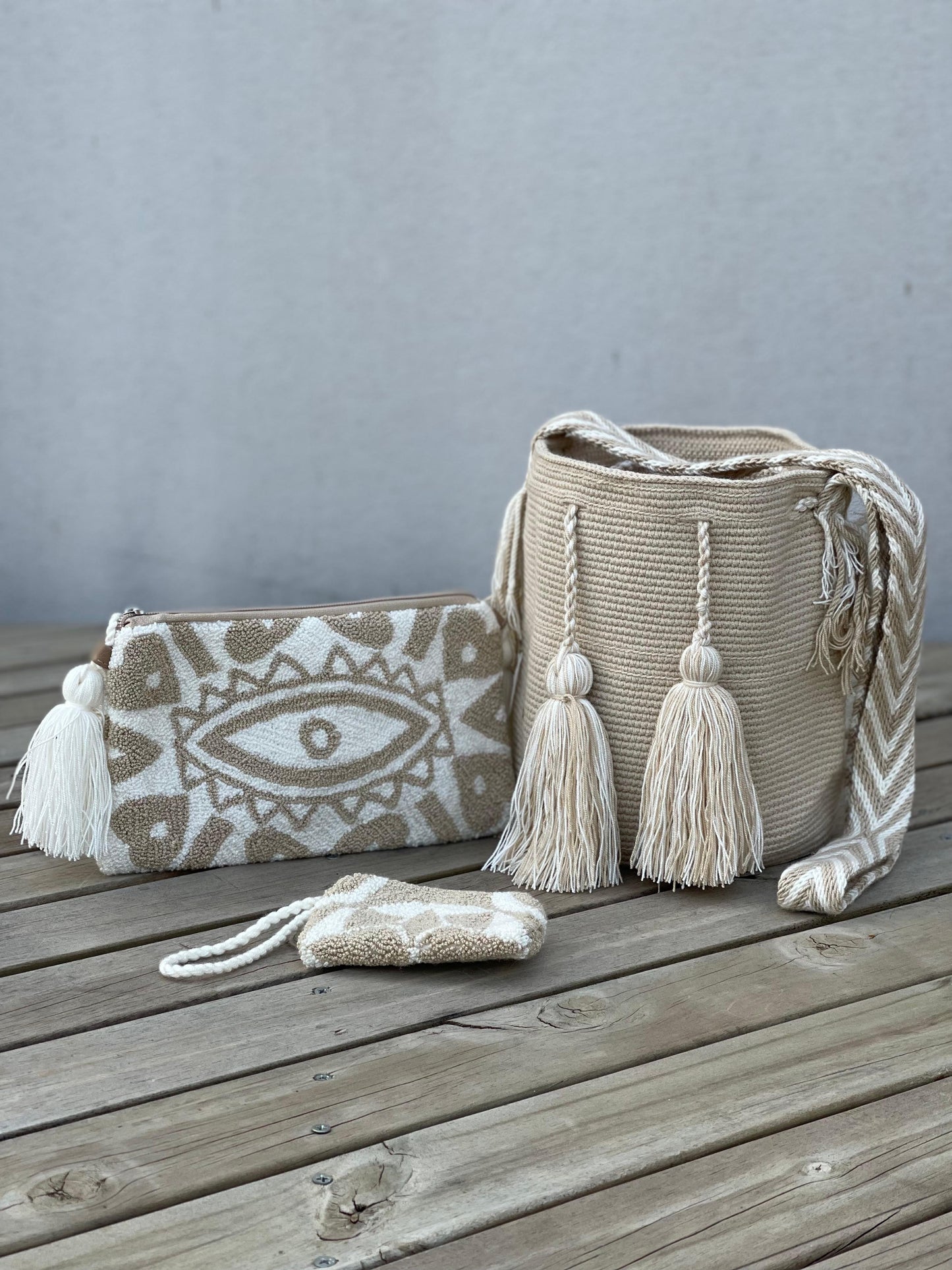 💫 Combos Wayuu: Mochila MEDIANA+ Sobre + (MONEDERO GRATIS) 🎁