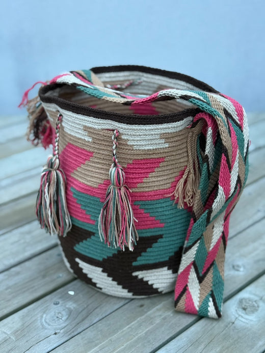 Mochila GRANDE Tonos Guayaba (31x28)