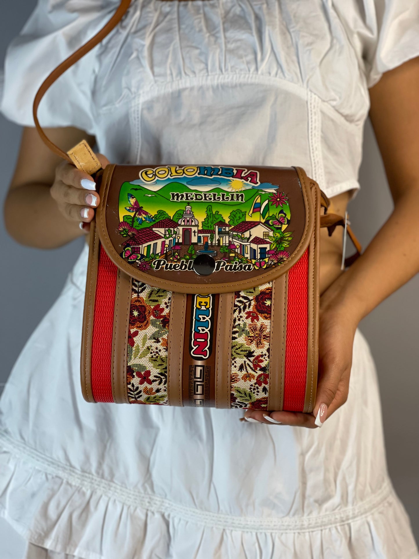 Bolso Cilindro Grande Rojo