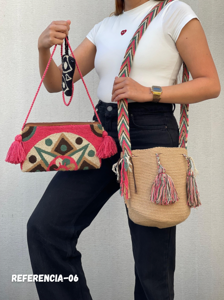 💫 Combos Wayuu: Mochila MEDIANA+ Sobre + (MONEDERO GRATIS) 🎁