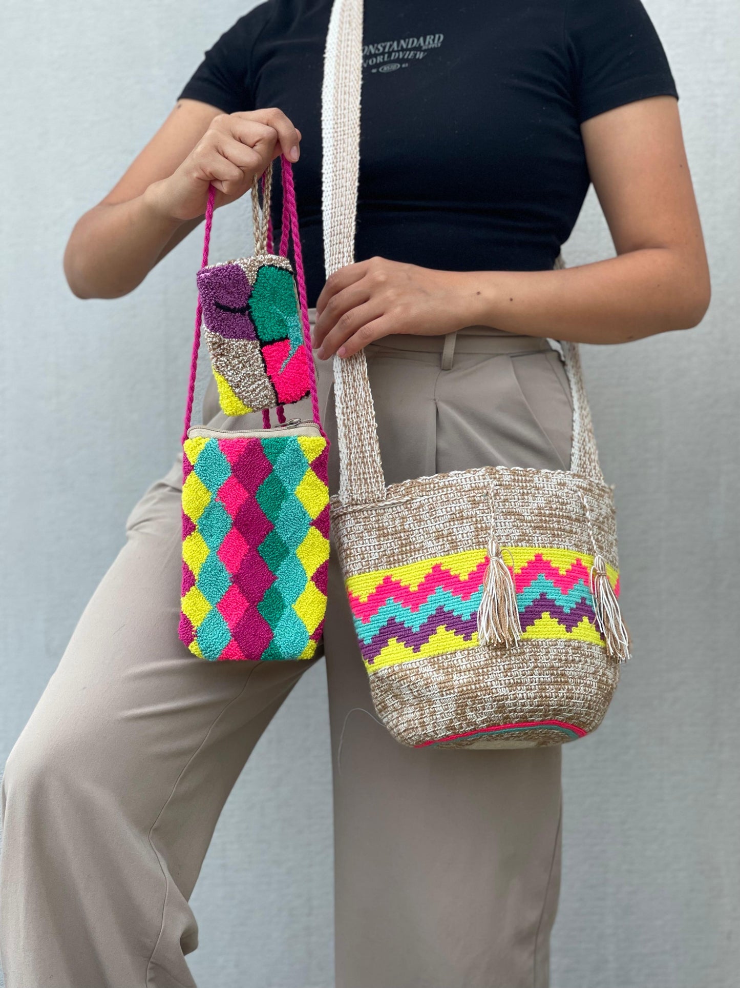 ✨Combo: Mochila MEDIANA Diseño+ Portacelular + (MONEDERO GRATIS) 🎁