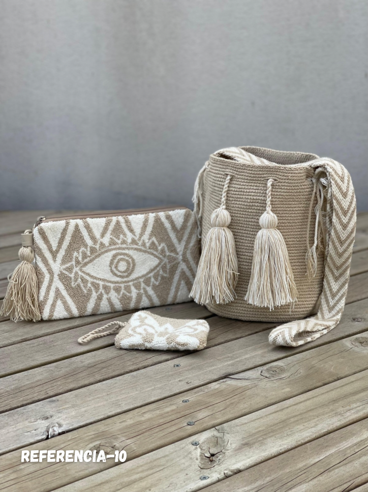 💫 Combos Wayuu: Mochila MEDIANA+ Sobre + (MONEDERO GRATIS) 🎁