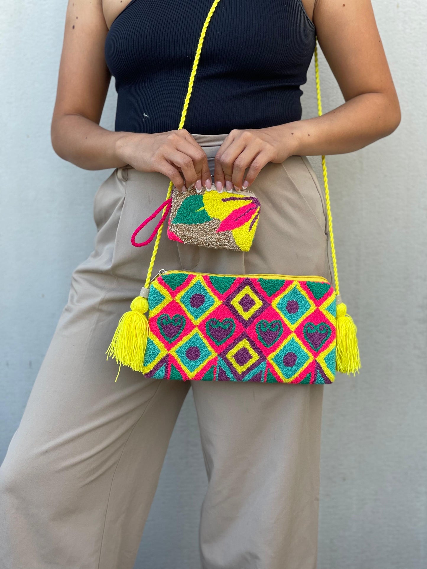 Set Wayuu⭐️- Sobre + Monedero Artesanal😍