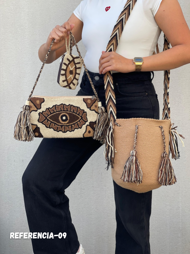 💫 Combos Wayuu: Mochila MEDIANA+ Sobre + (MONEDERO GRATIS) 🎁
