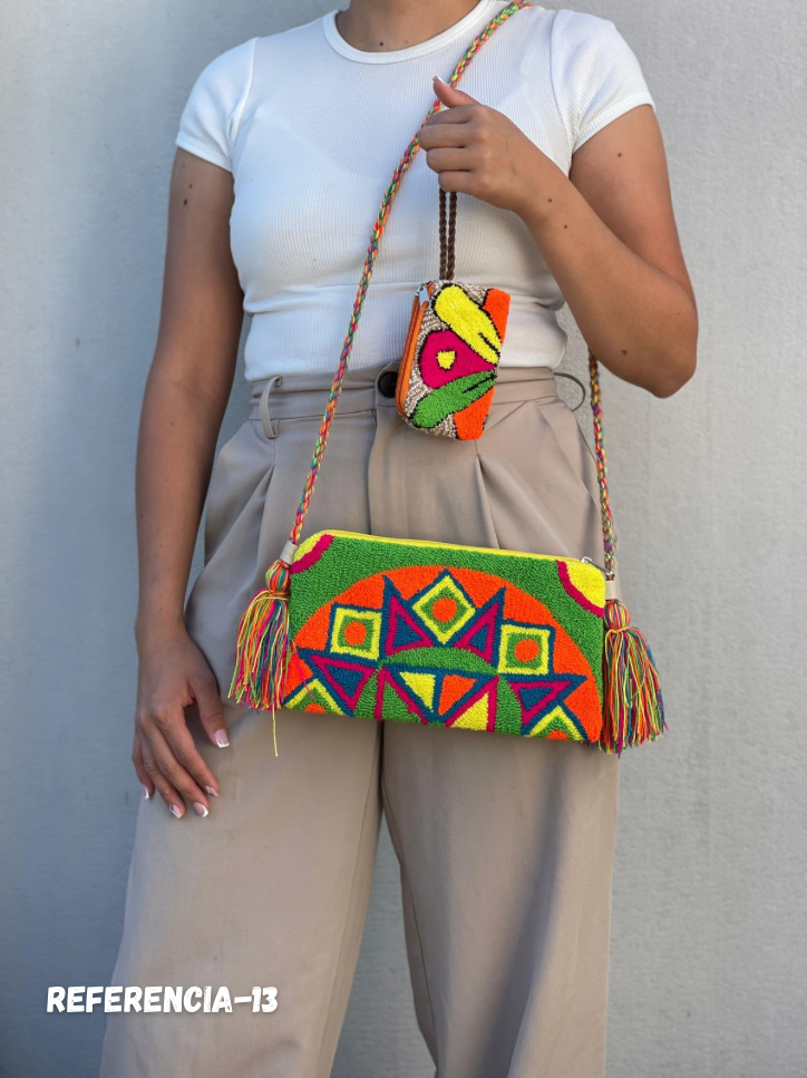 Set Wayuu⭐️- Sobre + Monedero Artesanal😍