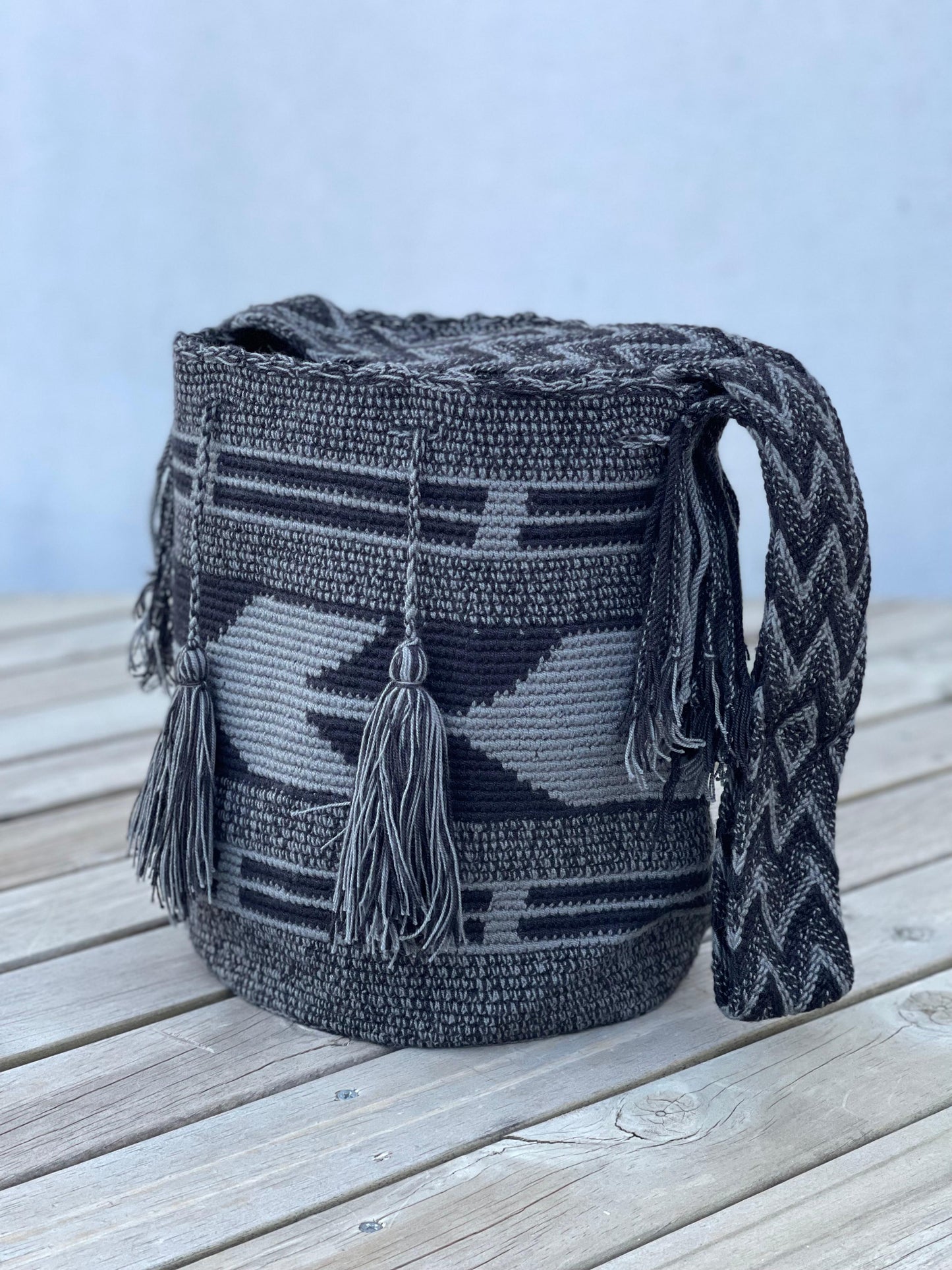 Mochilas GRANDE Diseño Hombre 🔹🩶 (31x28)
