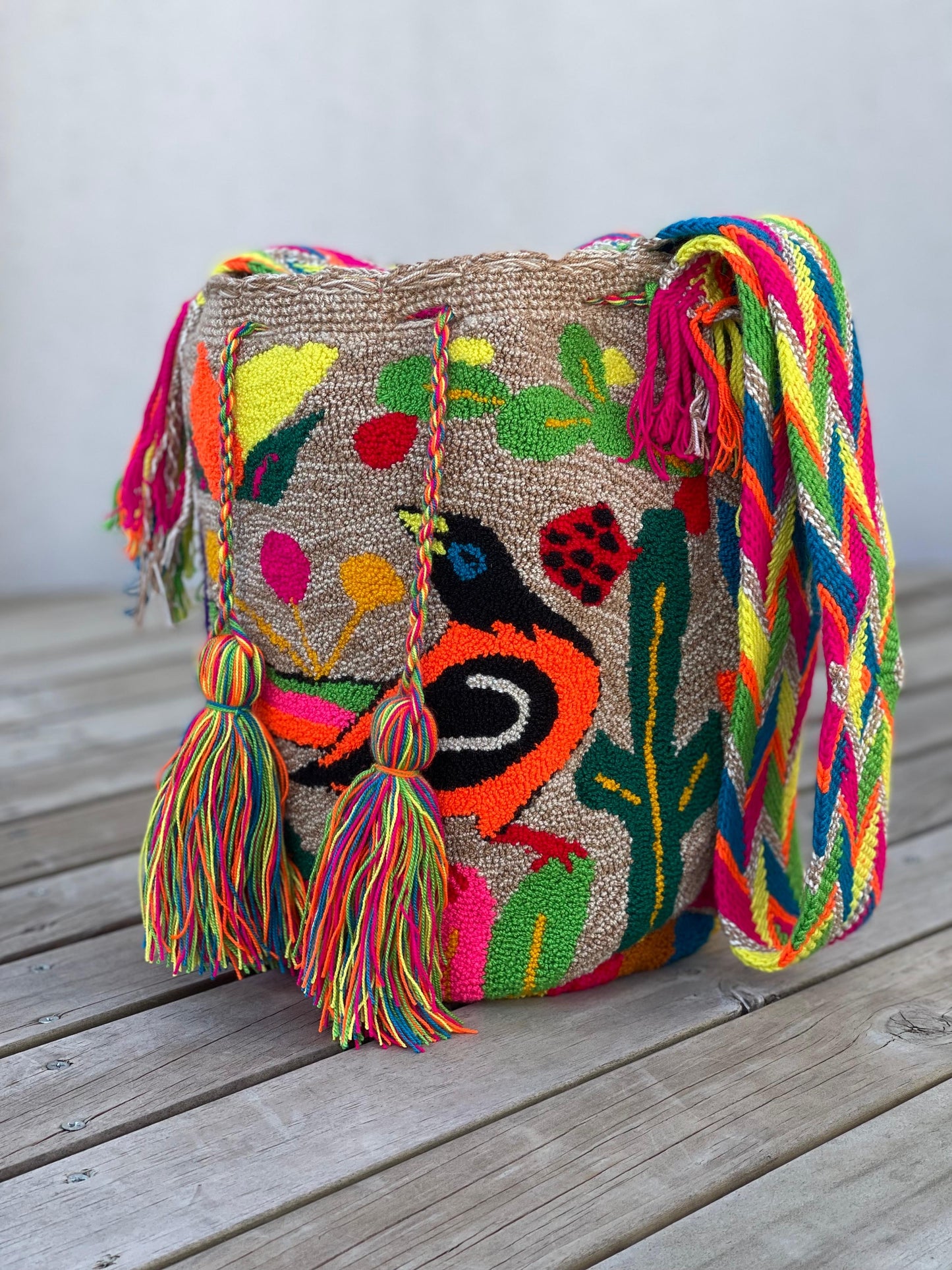 Mochila GRANDE Tapizada (31x28)🦜