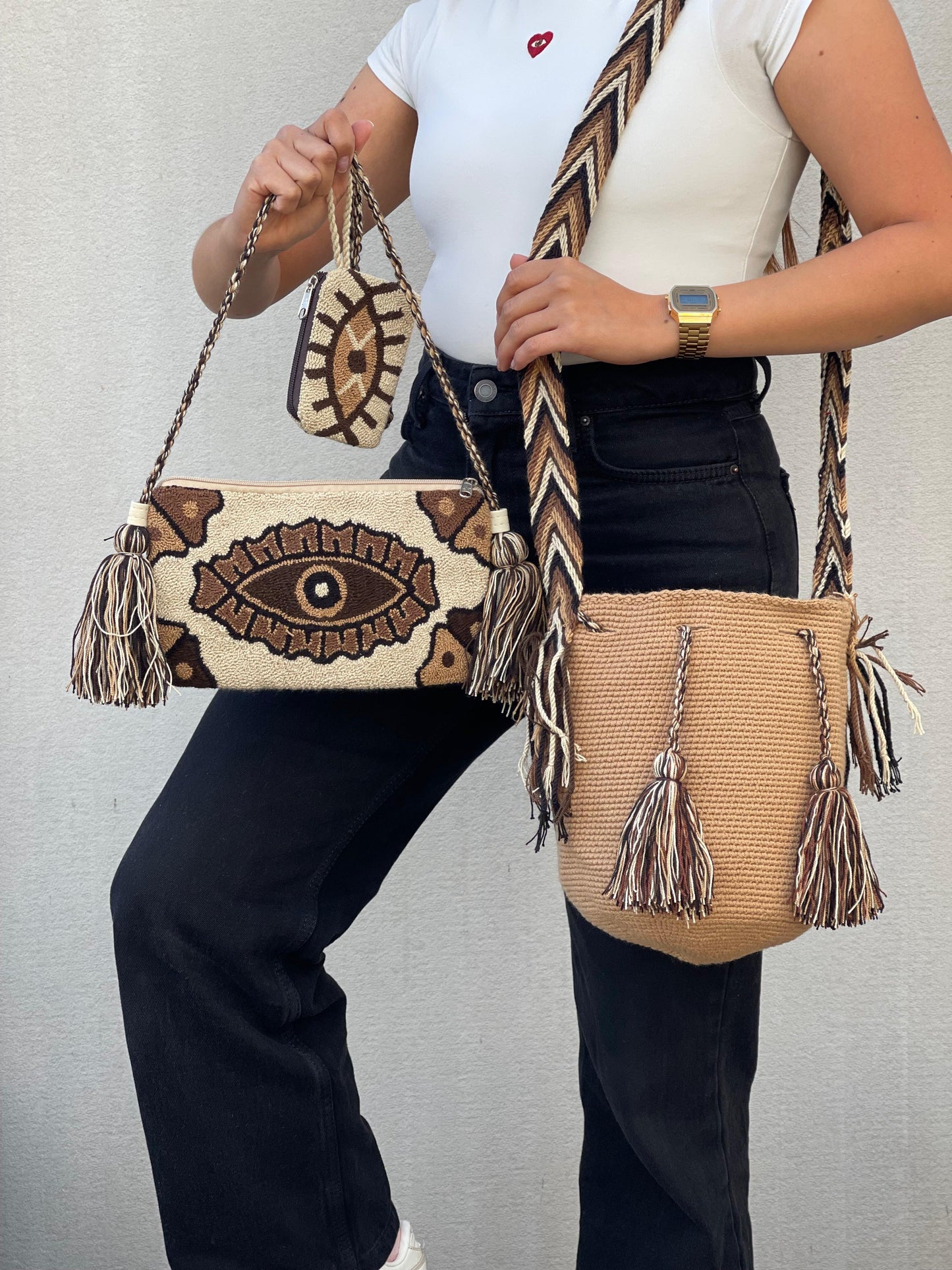 💫 Combos Wayuu: Mochila MEDIANA+ Sobre + (MONEDERO GRATIS) 🎁
