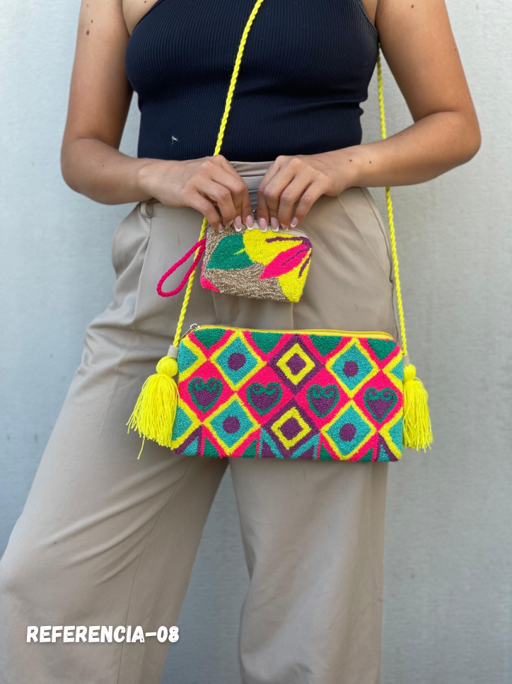 Set Wayuu⭐️- Sobre + Monedero Artesanal😍