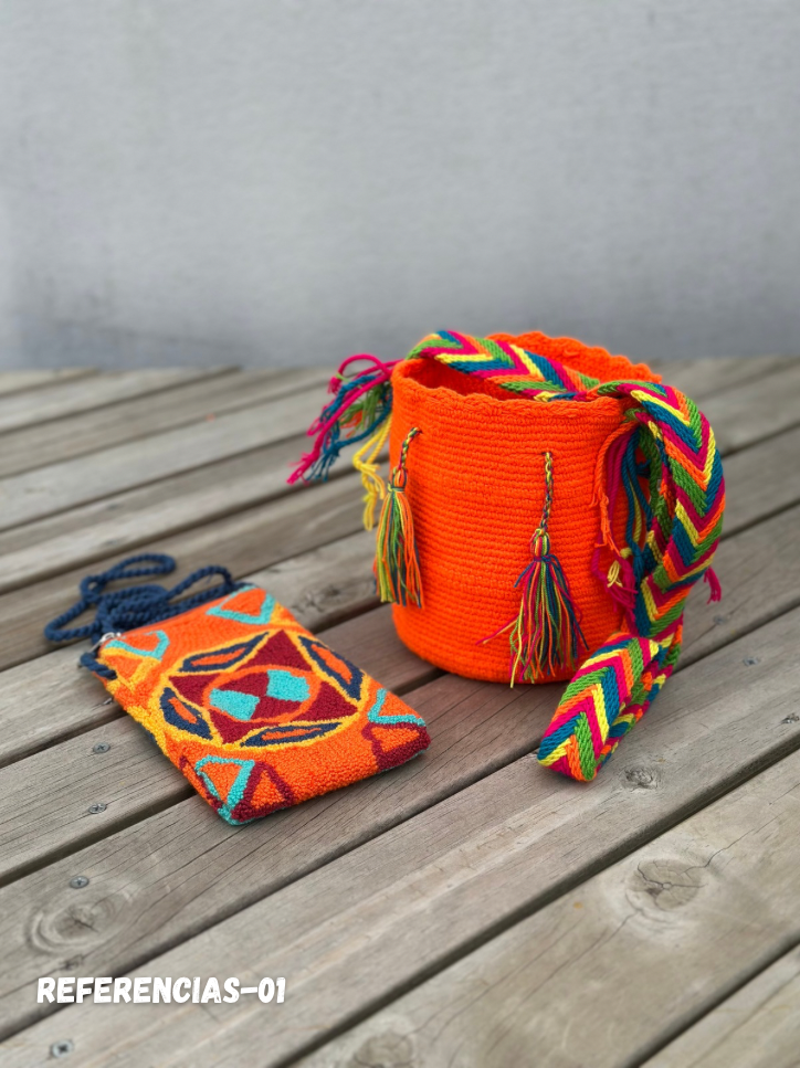 🎒📱 Combo Wayuu: Mochila Pequeña + PortaCelular 🚚✨