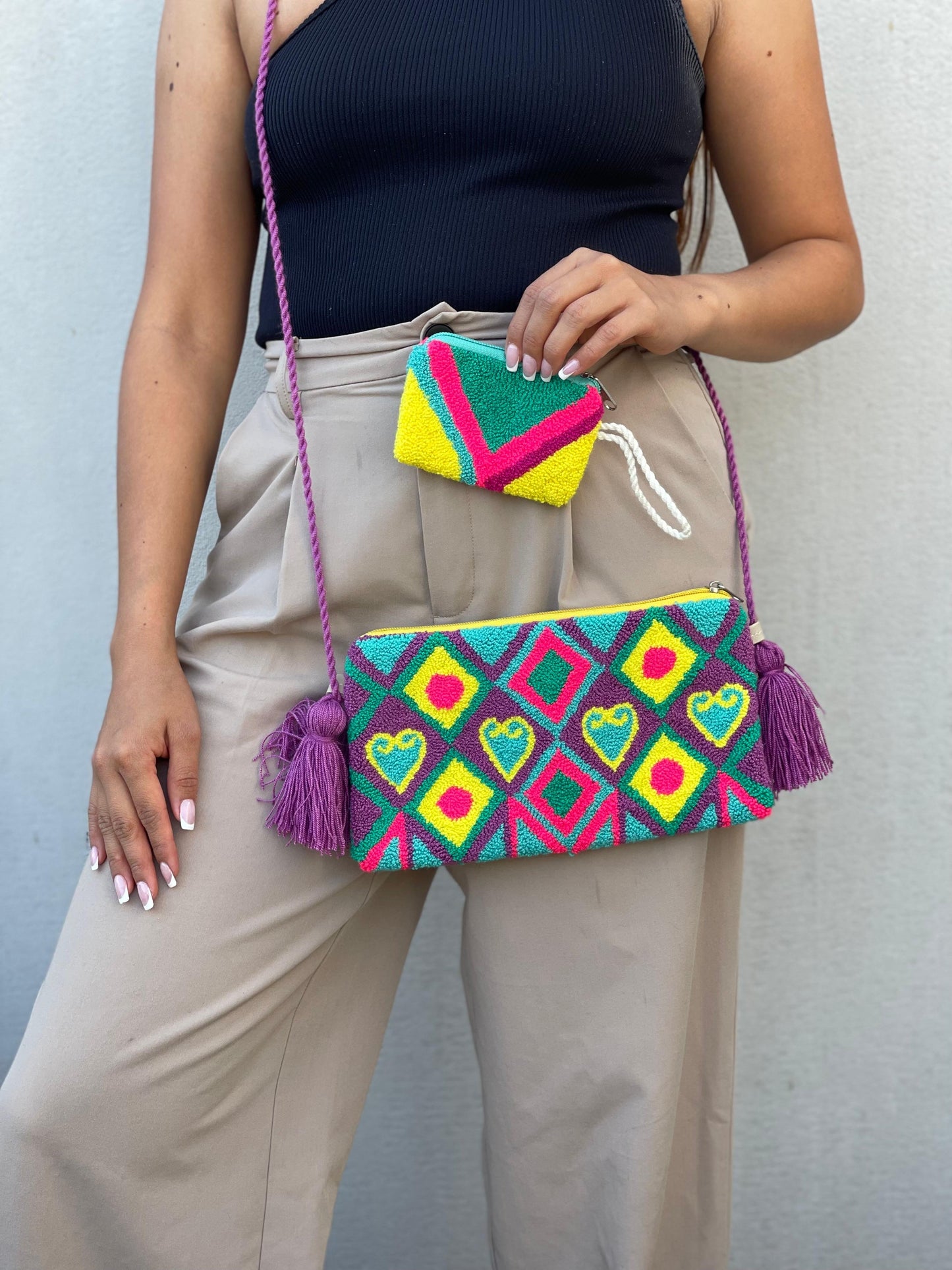 Set Wayuu⭐️- Sobre + Monedero Artesanal😍
