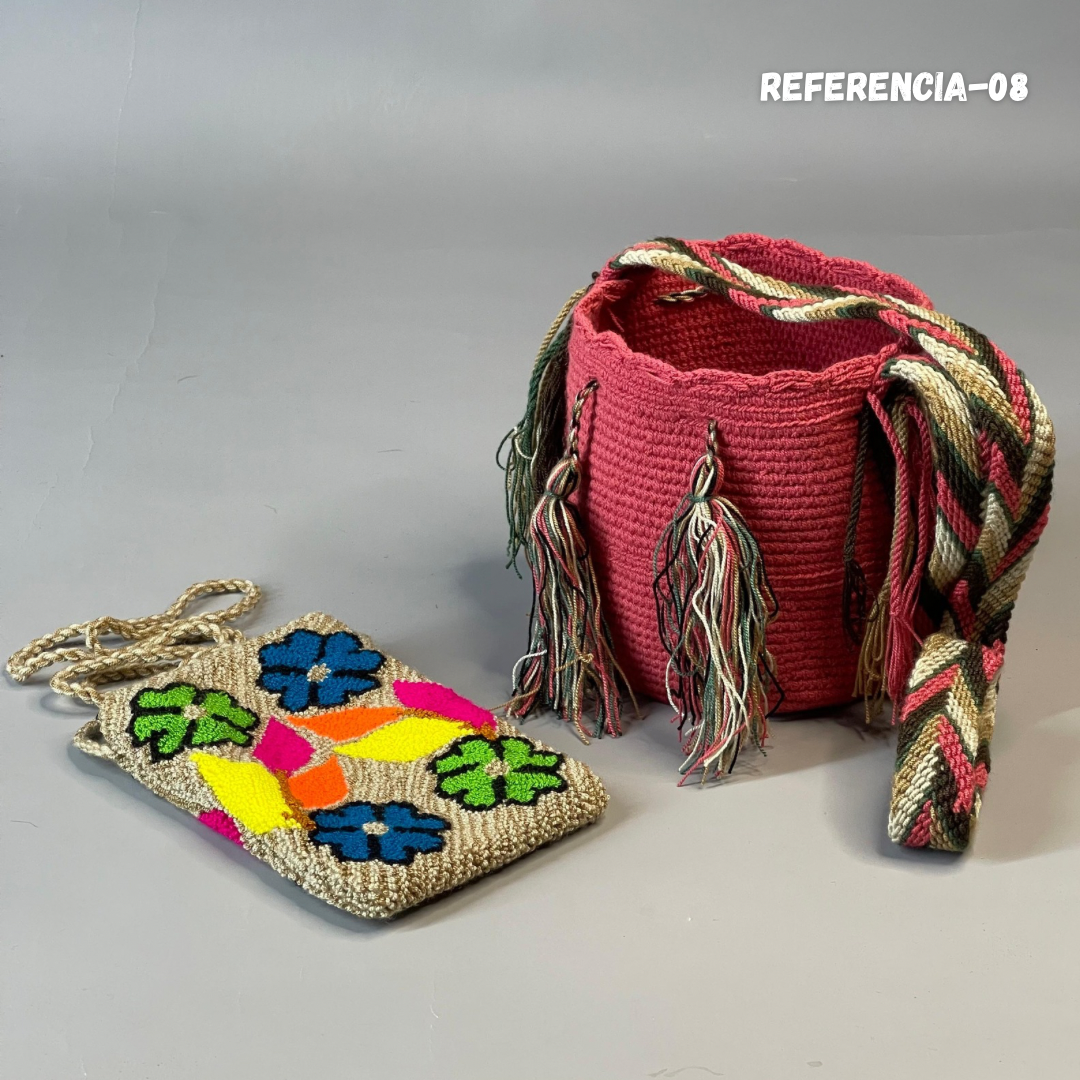 🎒📱 Combo Wayuu: Mochila Pequeña + PortaCelular 🚚✨