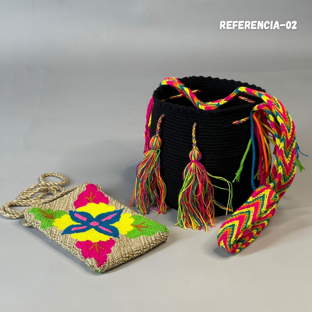 🎒📱 Combo Wayuu: Mochila Pequeña + PortaCelular 🚚✨
