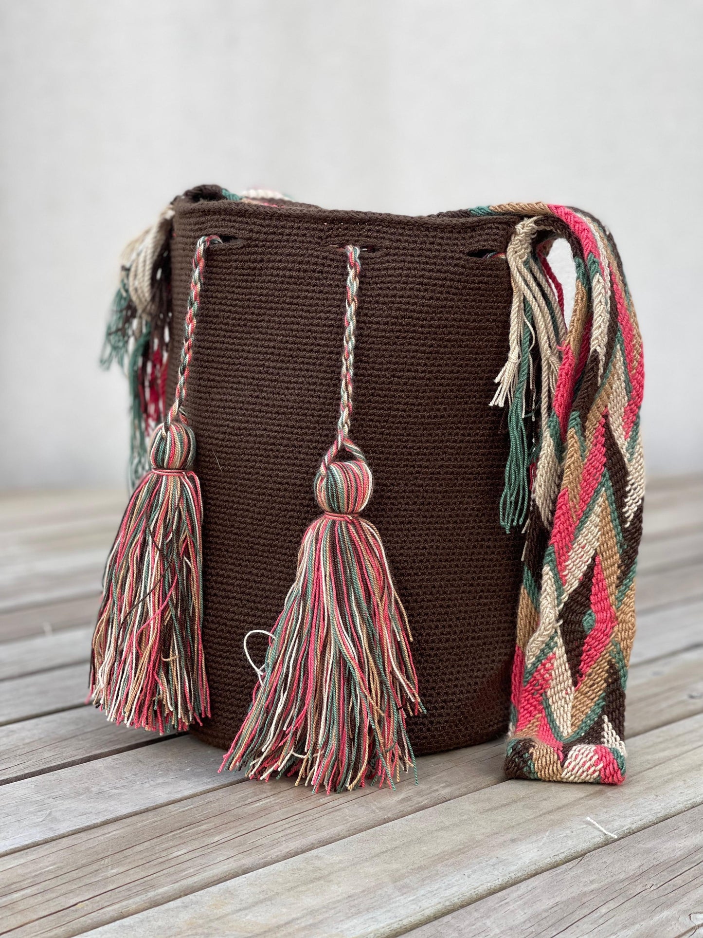 Mochila GRANDE Unicolor Tonos Tierra 🌎(31x28)