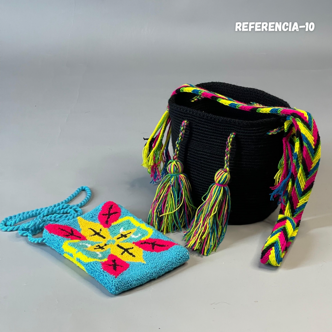 🎒📱 Combo Wayuu: Mochila Pequeña + PortaCelular 🚚✨