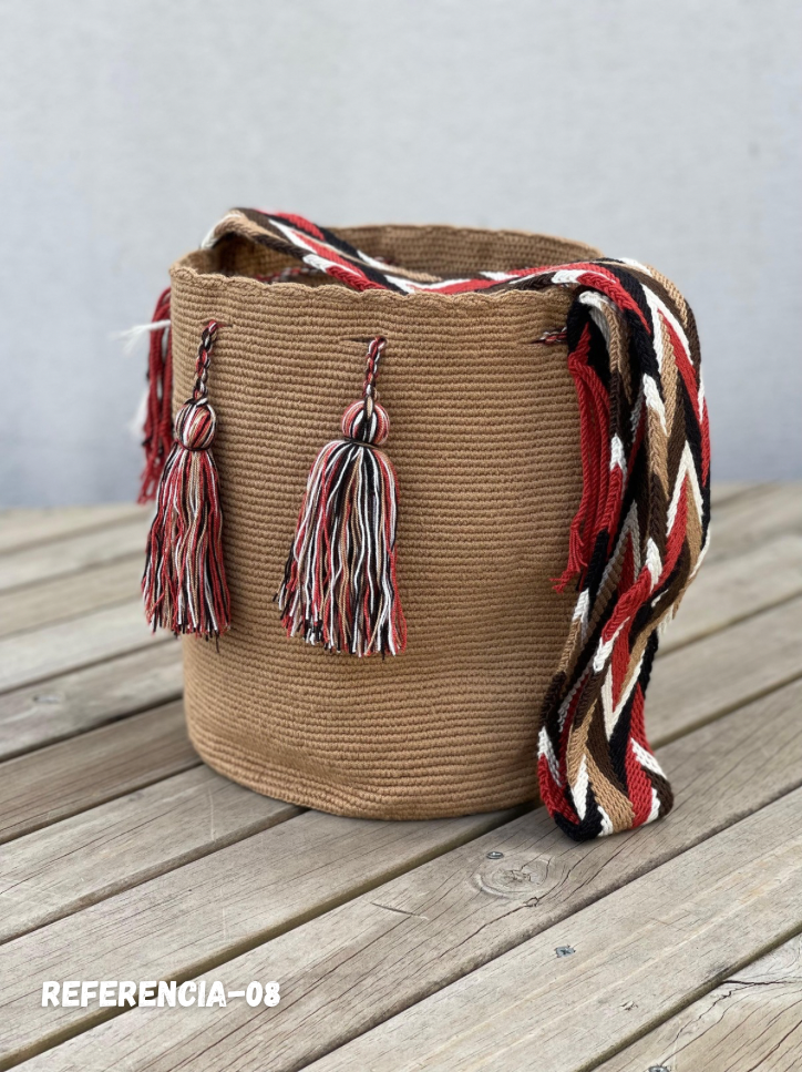 Mochila GRANDE Unicolor Tonos Tierra 🌎(31x28)