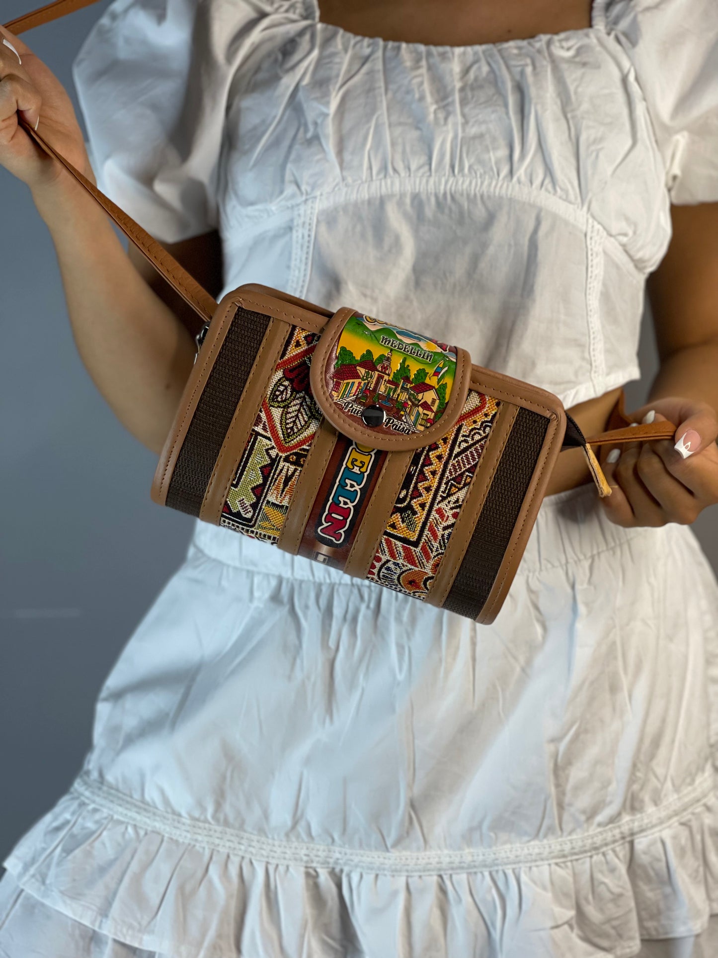 Bolso Cilindro Pequeño Cafe