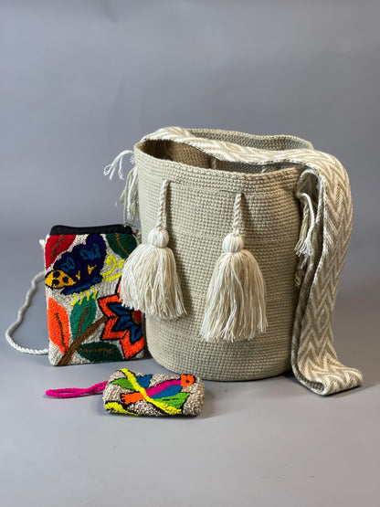 💫 Combo: Mochila GRANDE+ Portacelular + (MONEDERO GRATIS) 🎁