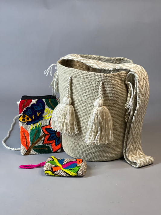 💫 Combo: Mochila GRANDE+ Portacelular + (MONEDERO GRATIS) 🎁