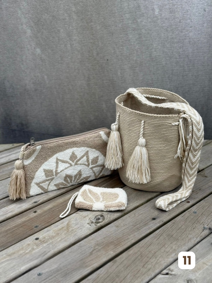 💫 Combos Wayuu: Mochila MEDIANA+ Sobre + (MONEDERO GRATIS) 🎁