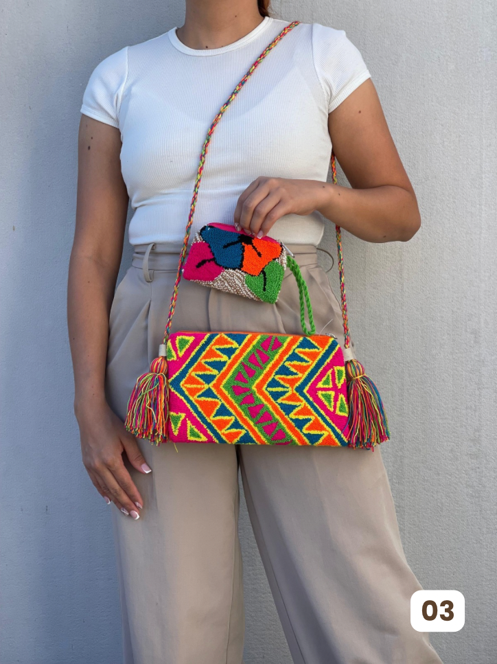 Set Wayuu⭐️- Sobre + Monedero Artesanal😍