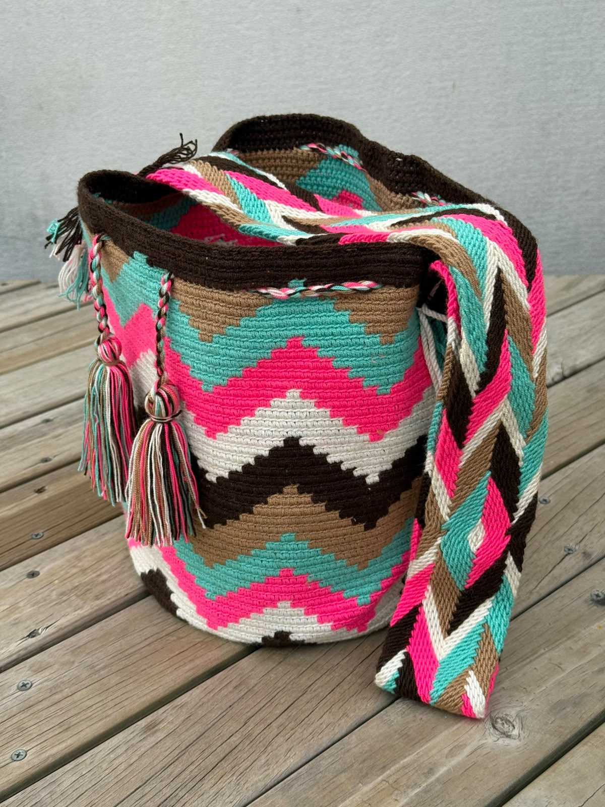 Mochila GRANDE Tonos Rosa (31x28)