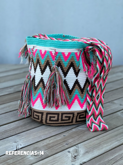 Mochila GRANDE Tonos Rosa🌹💞(31x28)