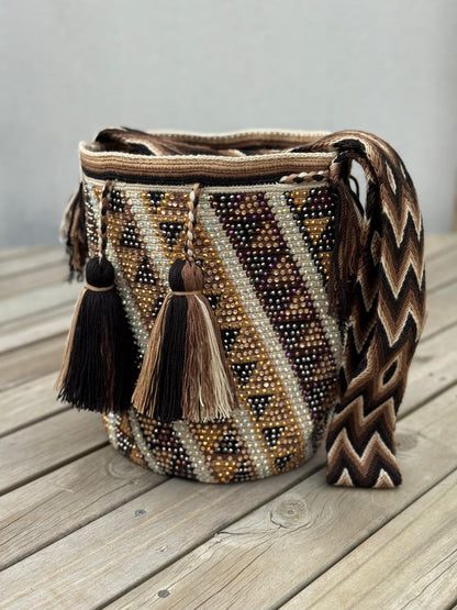Large Pearl Wayuu Backpack