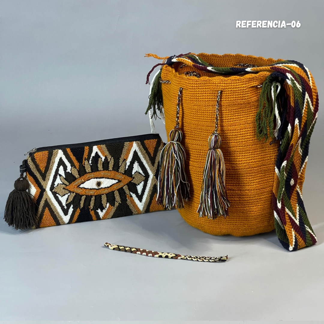 😱Combo Wayuu: Mochila GRANDE + Sobre Tapizado+ (MANILLA GRATIS) 🎁