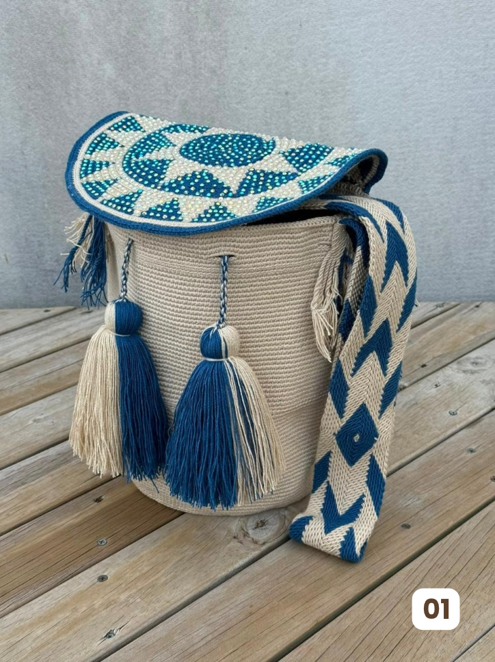 Mochila GRANDE Tapa Perlada🌟(31x28)