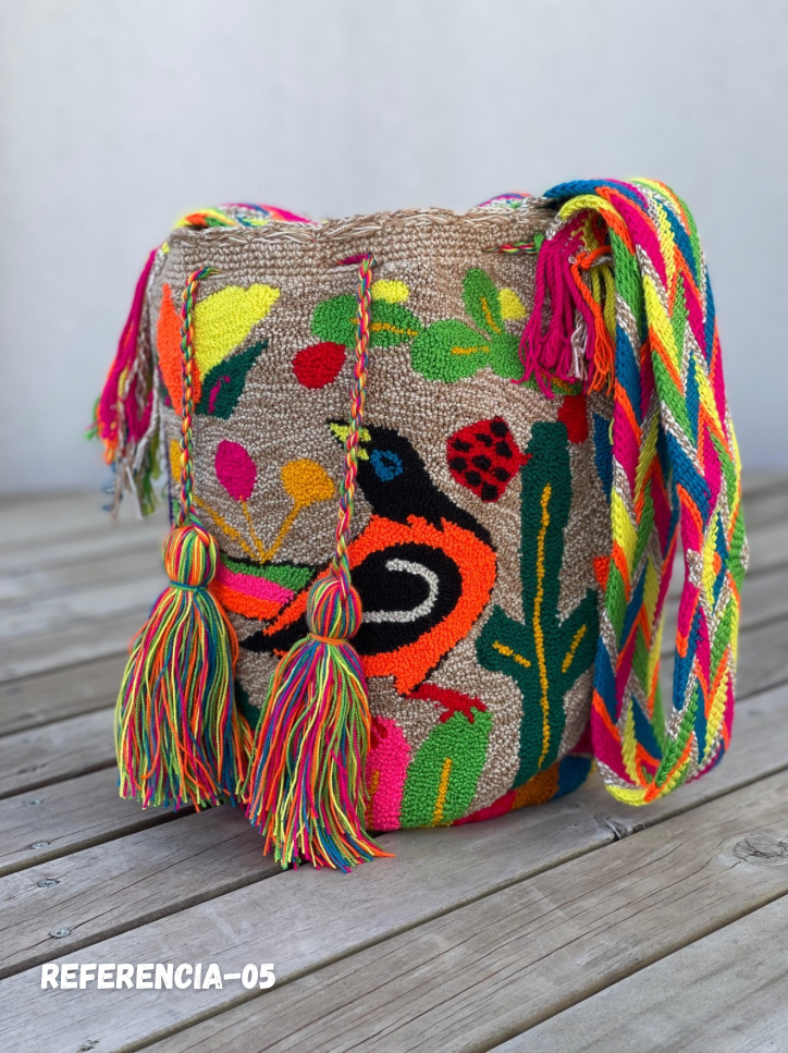 Mochila GRANDE Tapizada (31x28)🦜