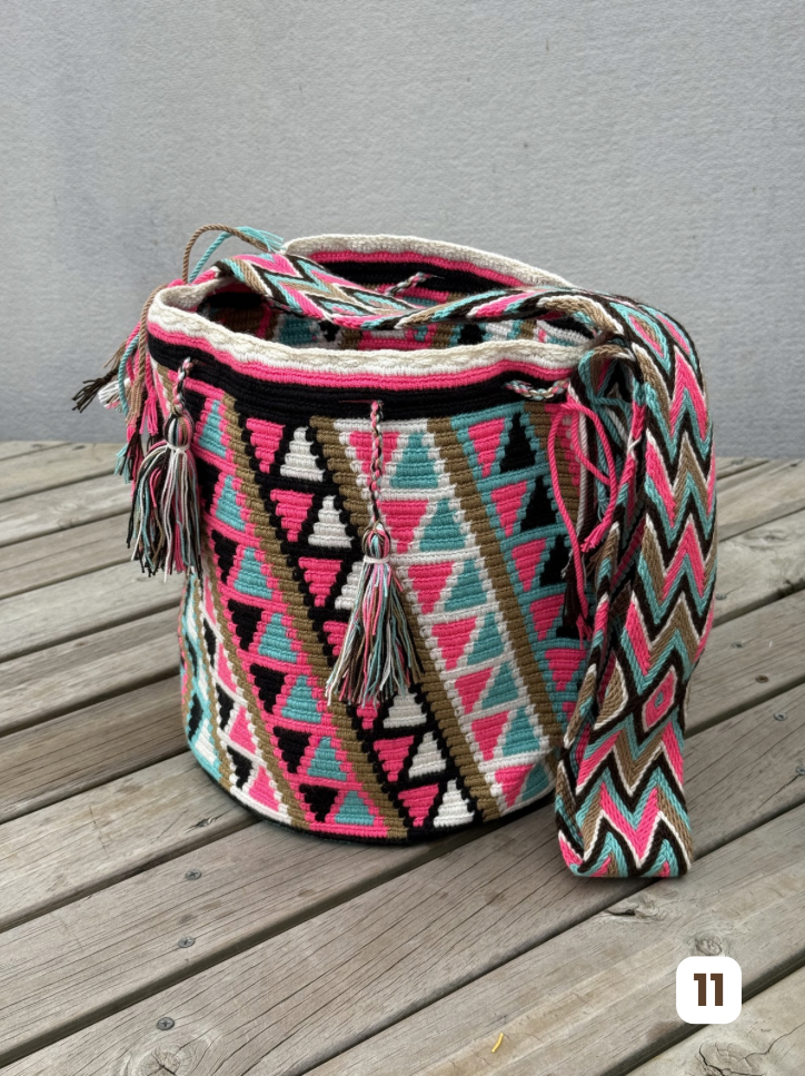 Mochila GRANDE Tonos Rosa🌹💞(31x28)