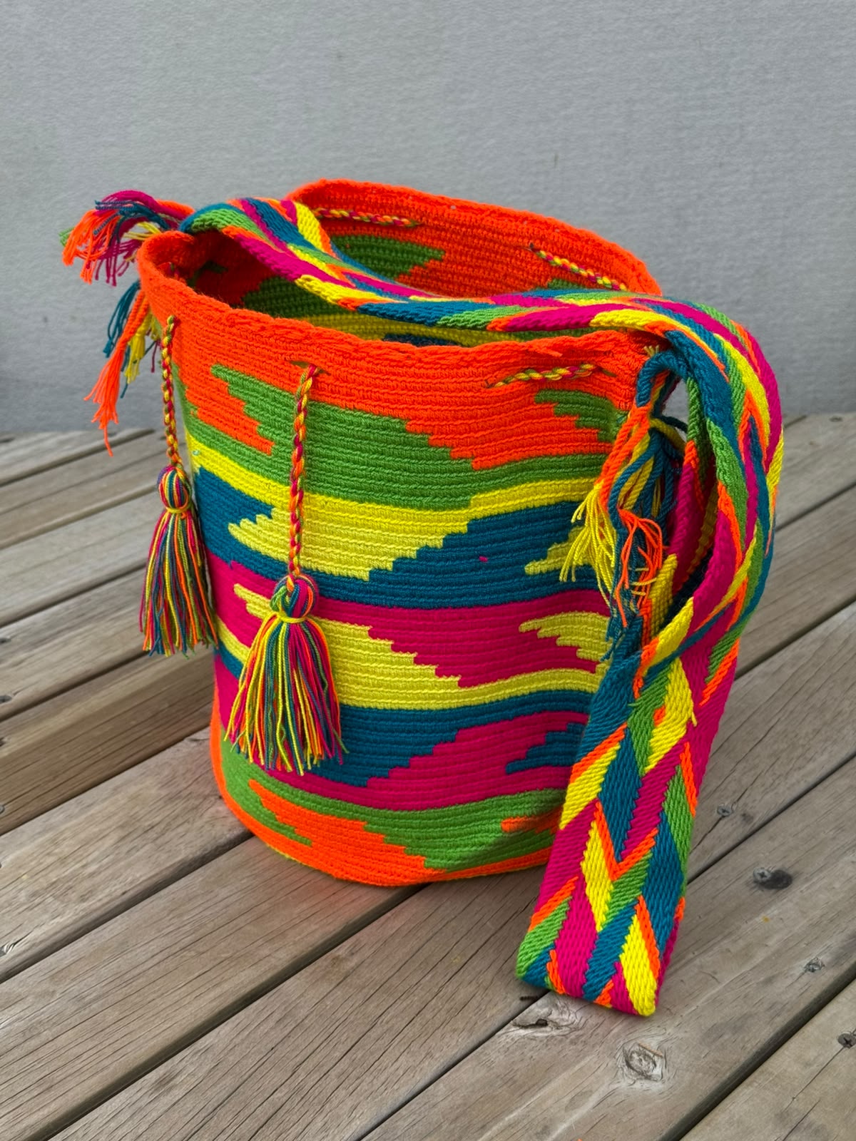 Mochila GRANDE Fiesta Tropical (31x28)