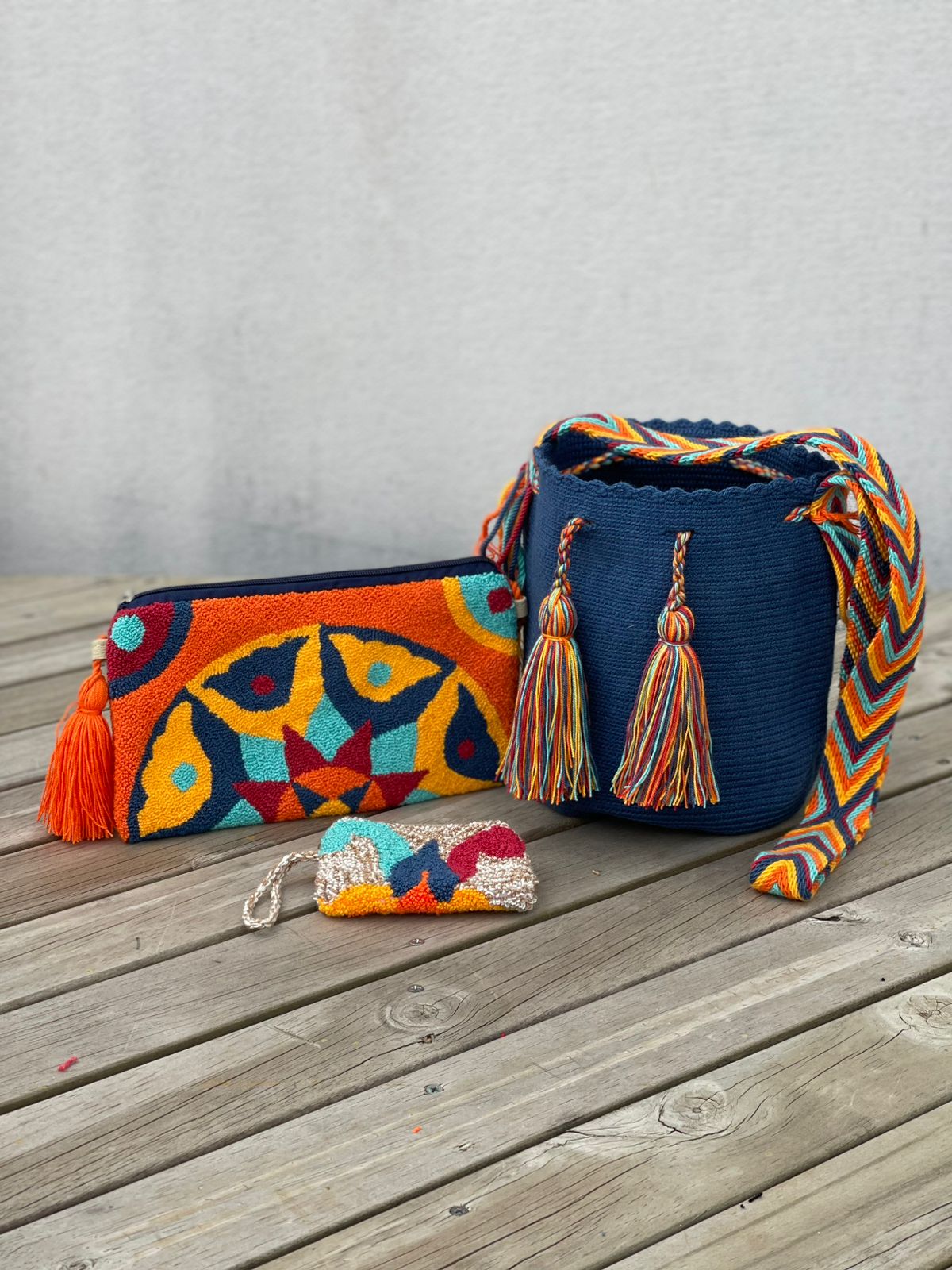 💫 Combos Wayuu: Mochila MEDIANA+ Sobre + (MONEDERO GRATIS) 🎁