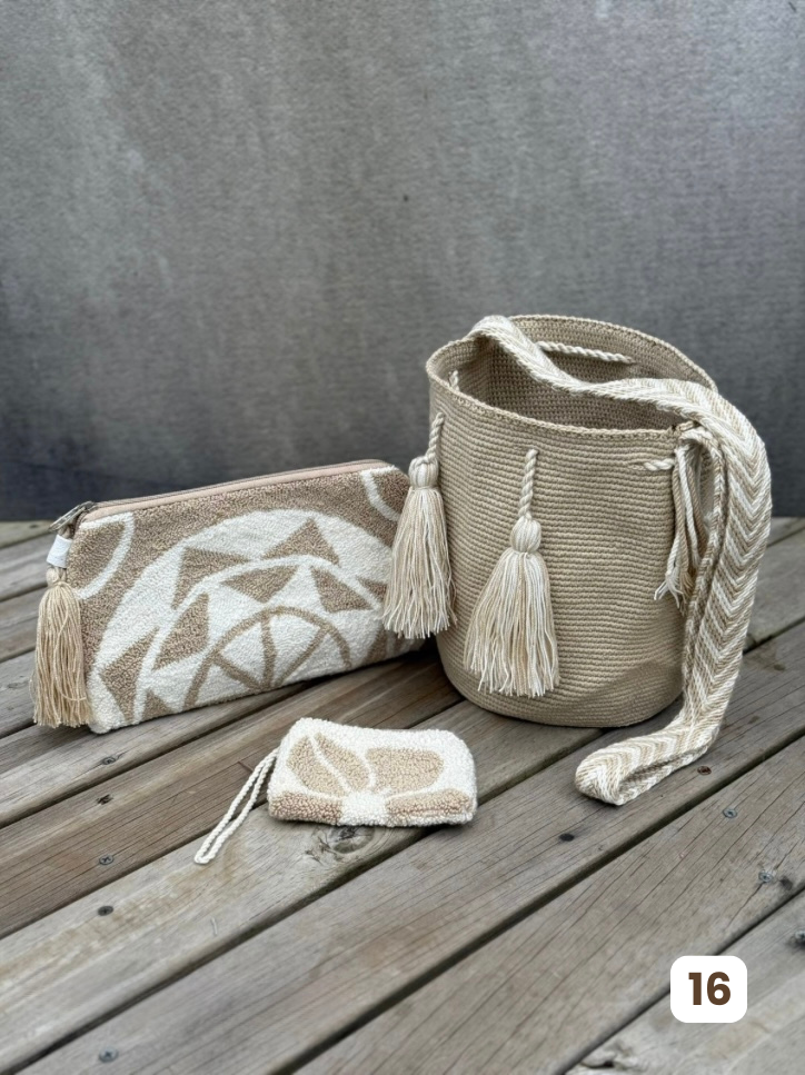 💫 Combos Wayuu: Mochila MEDIANA+ Sobre + (MONEDERO GRATIS) 🎁