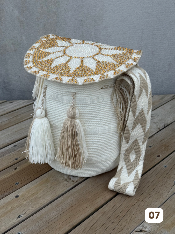Mochila GRANDE Tapa Perlada🌟(31x28)